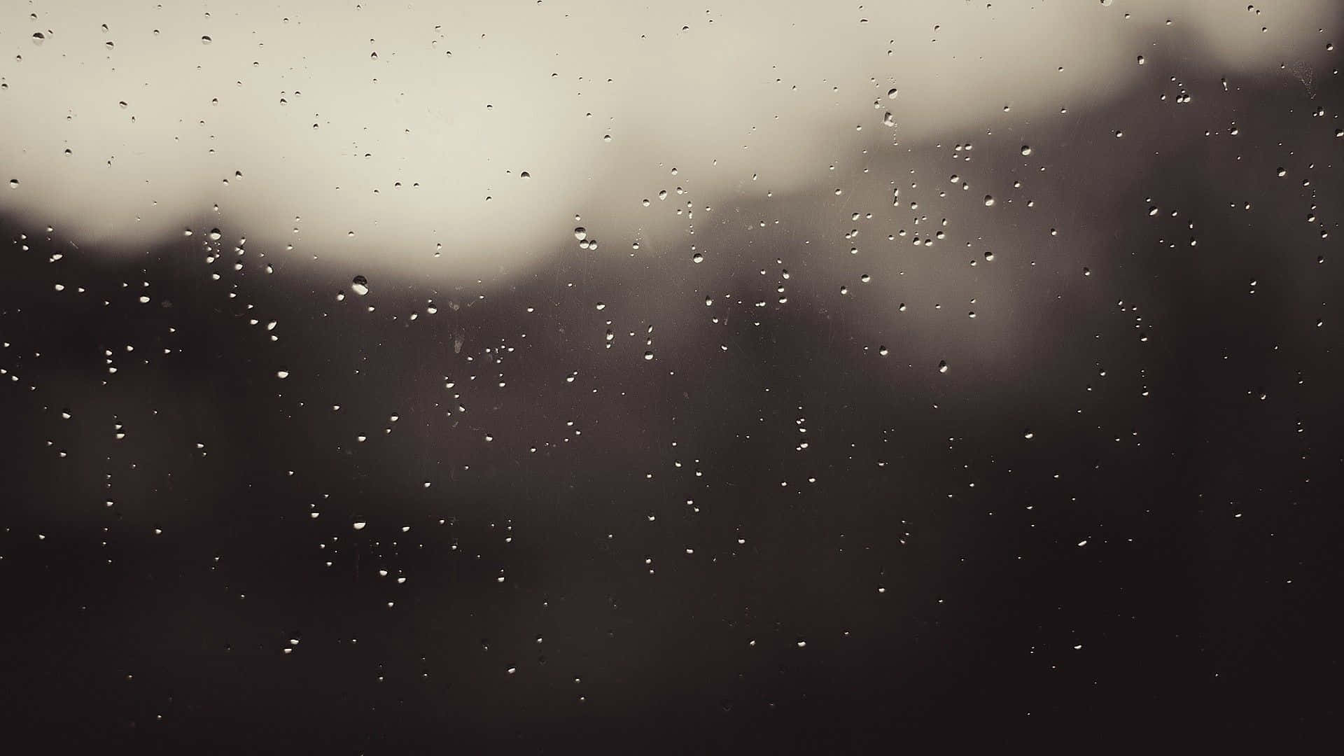 Bløde æstetiske regndråber computer Wallpapers