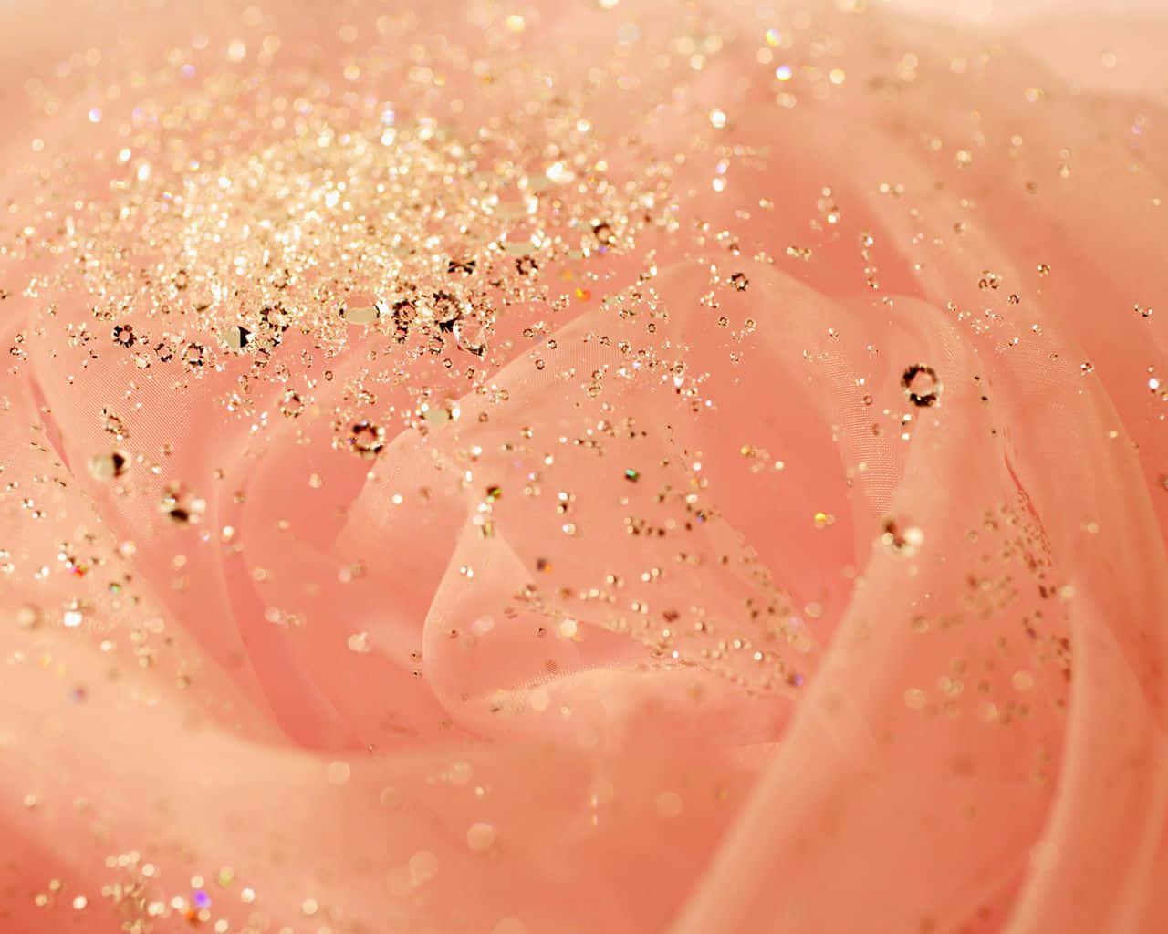 Blomst med rosaguldglitterbaggrund Wallpapers