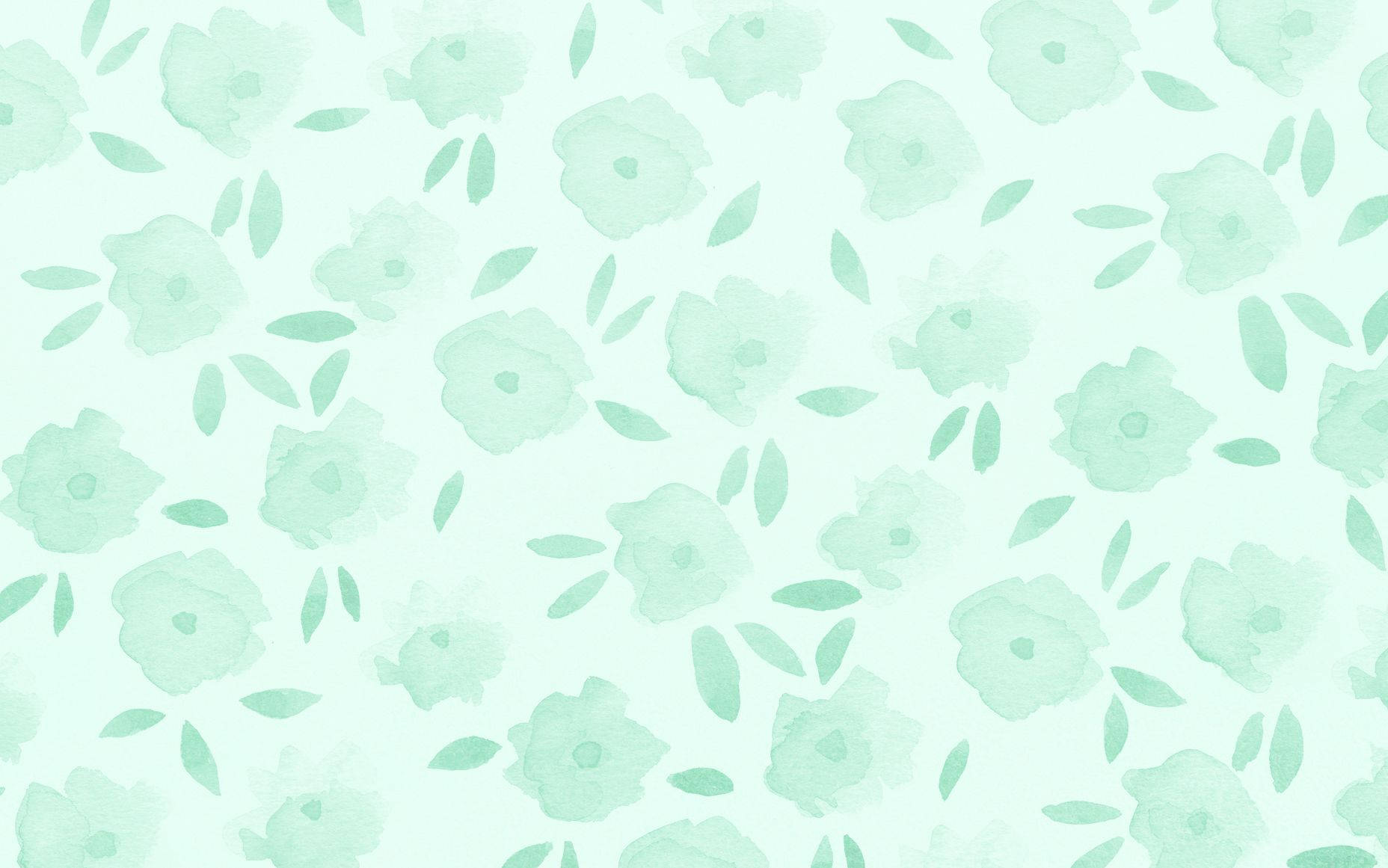 Blomster Pastelgrøn Wallpapers