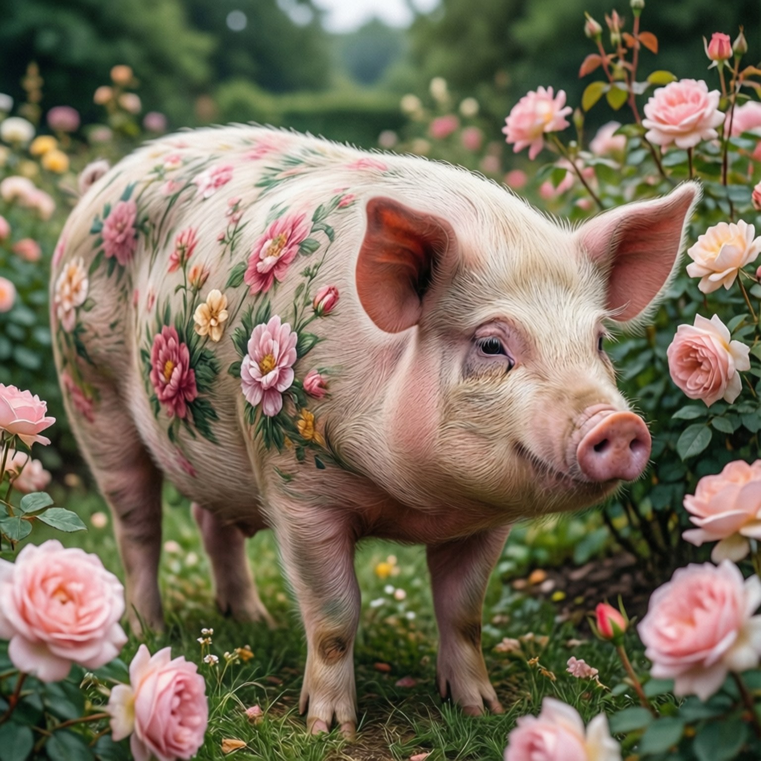 Blomsterhavegris Wallpapers
