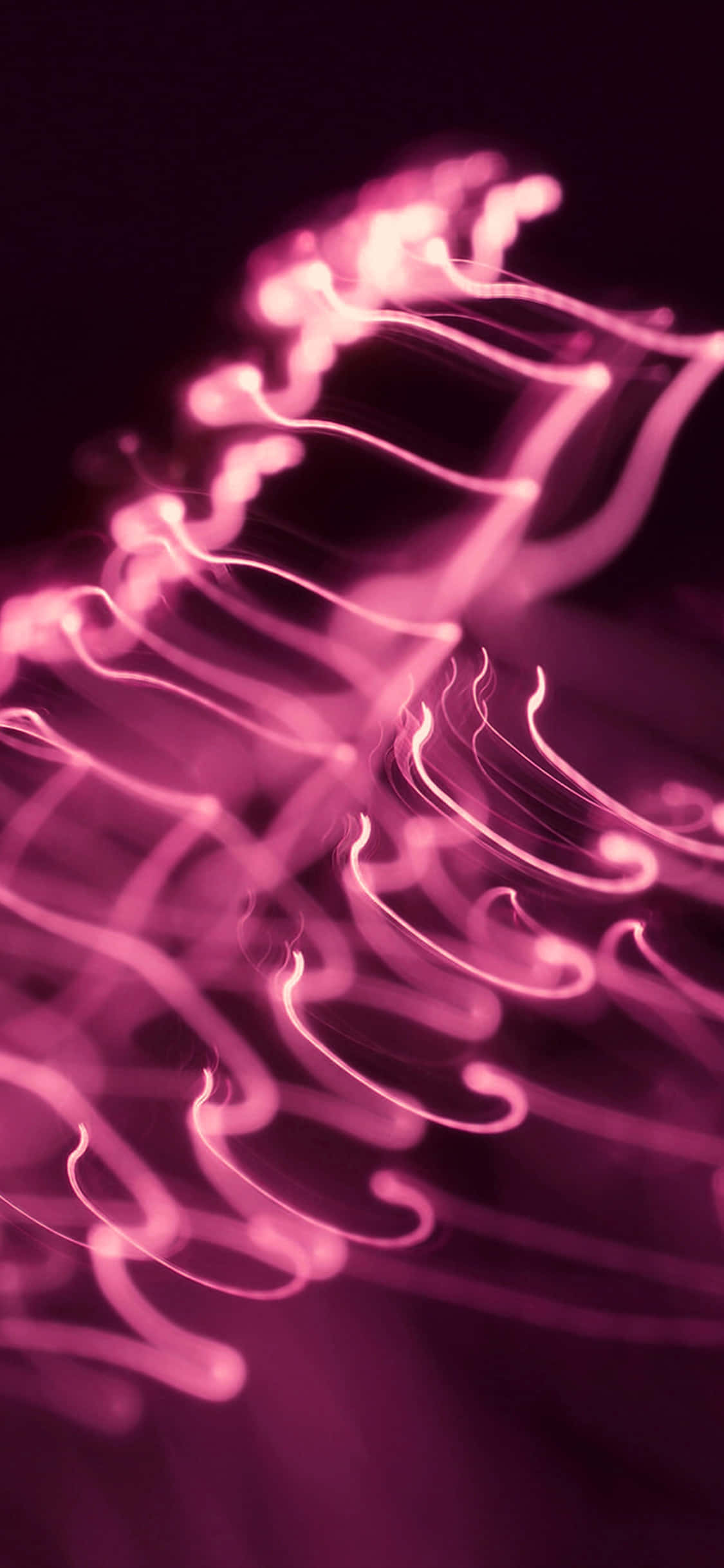 Blomstrende romantisk hjerte i mørk pink Wallpapers