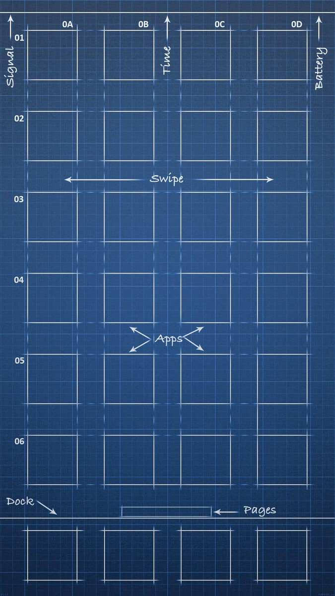 Blueprint iPhone SE Wallpapers