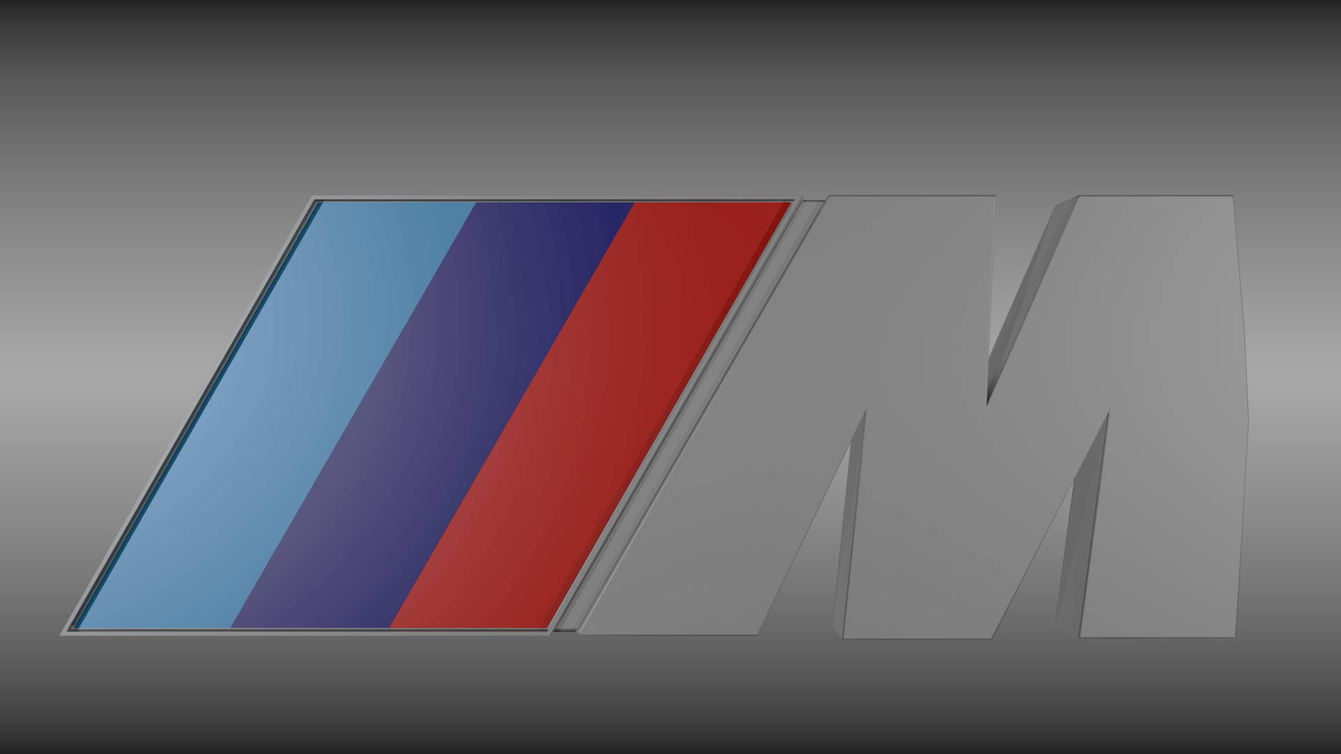 BMW M Logo i grå Wallpapers