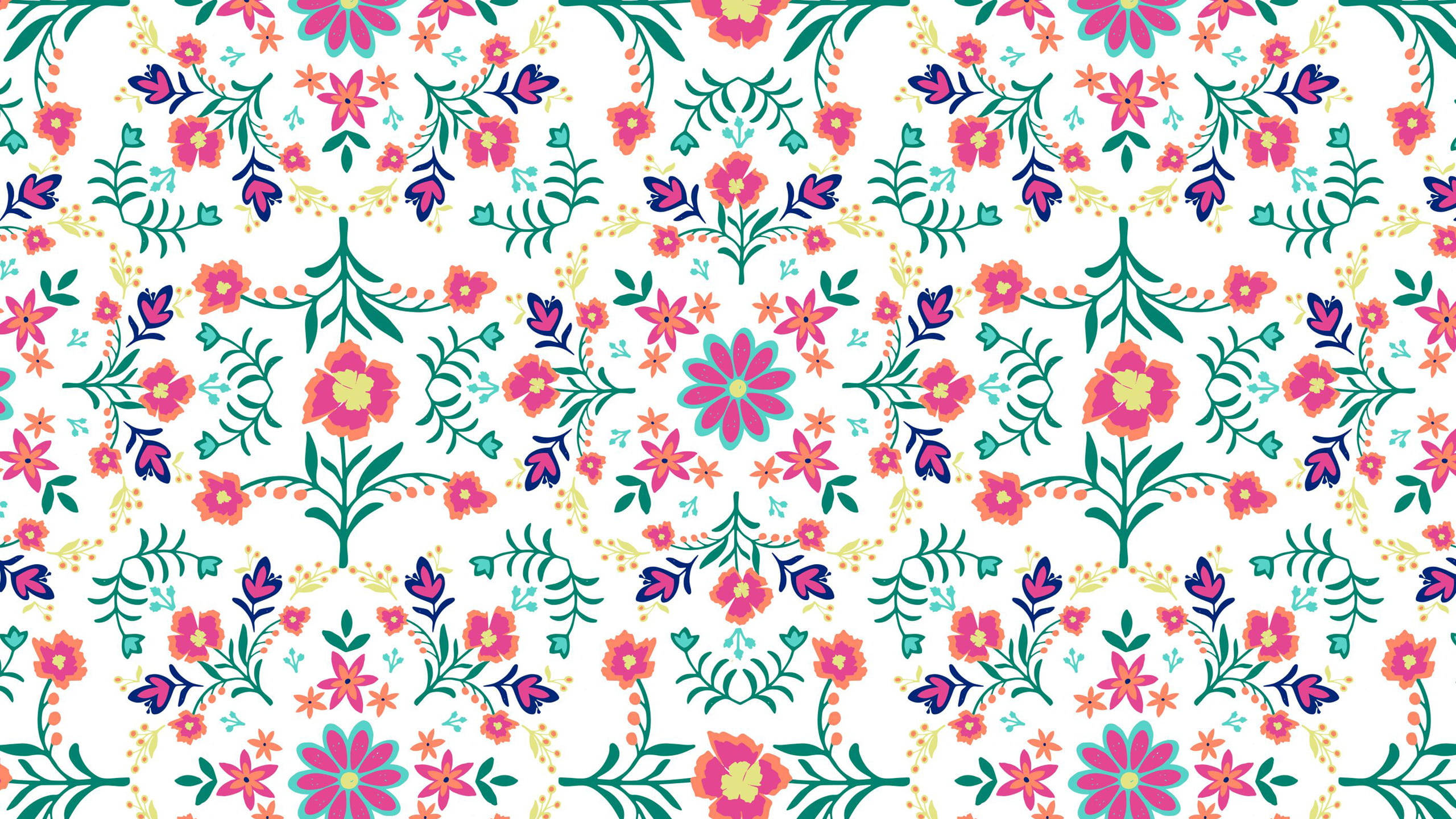 Bohemsk blomstermønster Wallpapers