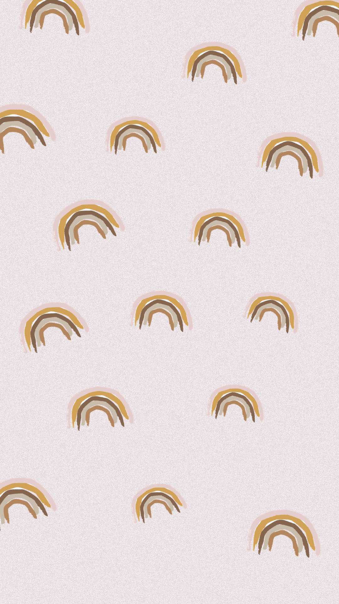 Boho æstetisk brun regnbue mønster Wallpapers