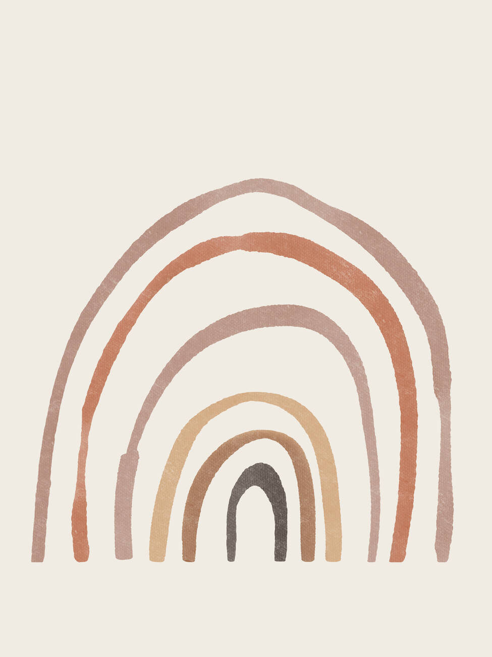 Boho Regnbue Ujævne Linjer Wallpapers