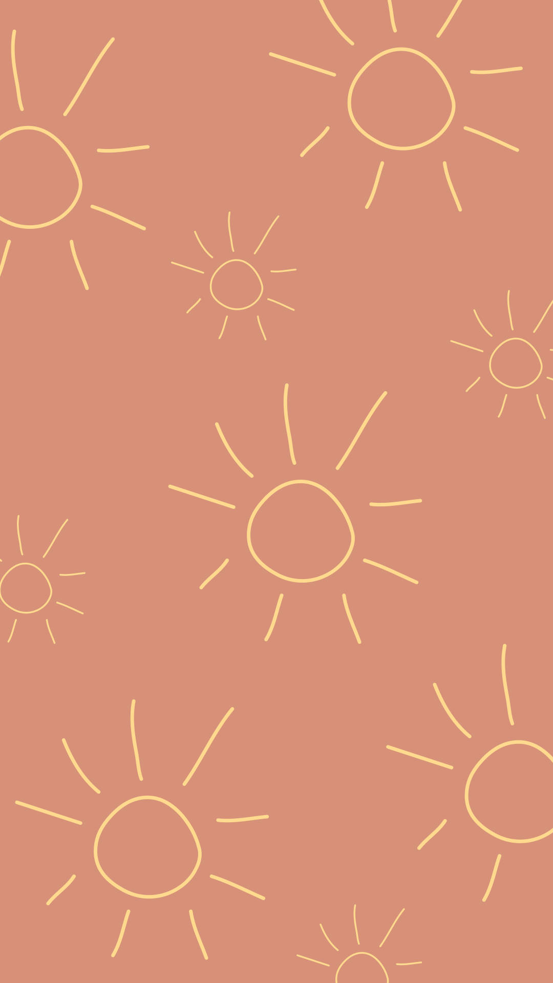 Boho æstetisk solomrids doodle Wallpapers