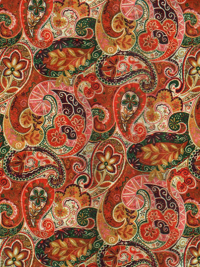 Boho æstetiske paisleyprint Wallpapers