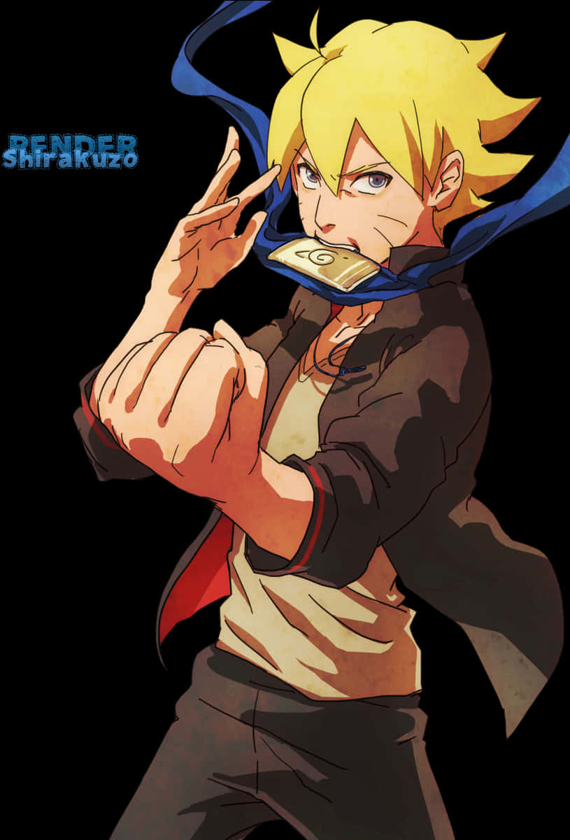 Boruto Uzumaki Anime Kunstværk Wallpapers