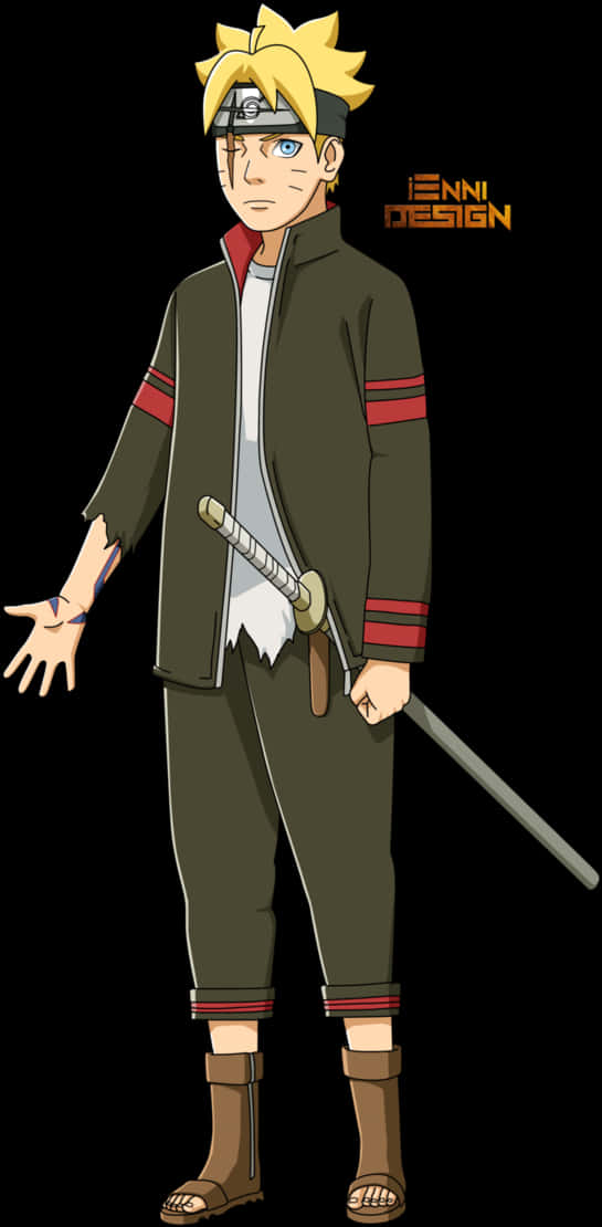 Boruto Uzumaki klar til kamp Wallpapers