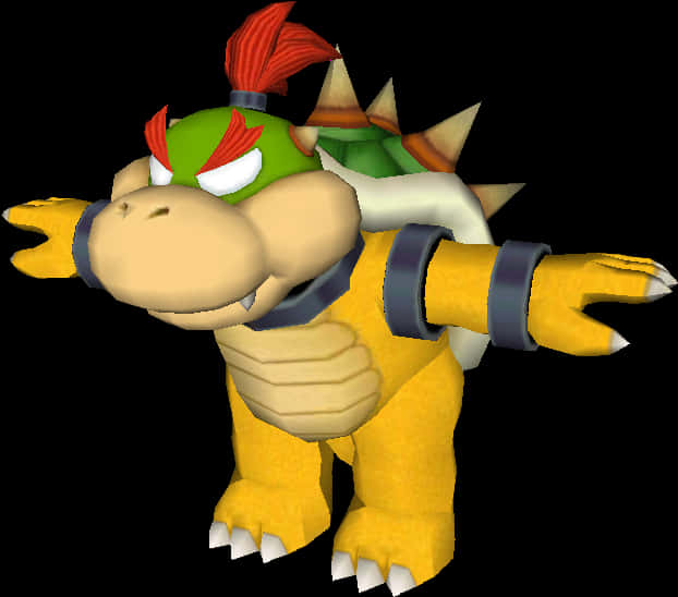 Bowser Classic 3D Render Wallpapers