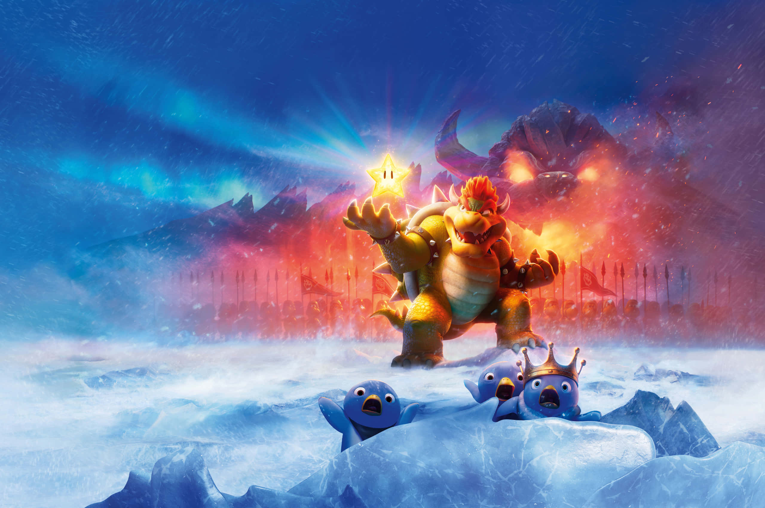 Bowser, kongen af Koopas, regerer over Mushroom Kingdom Wallpapers