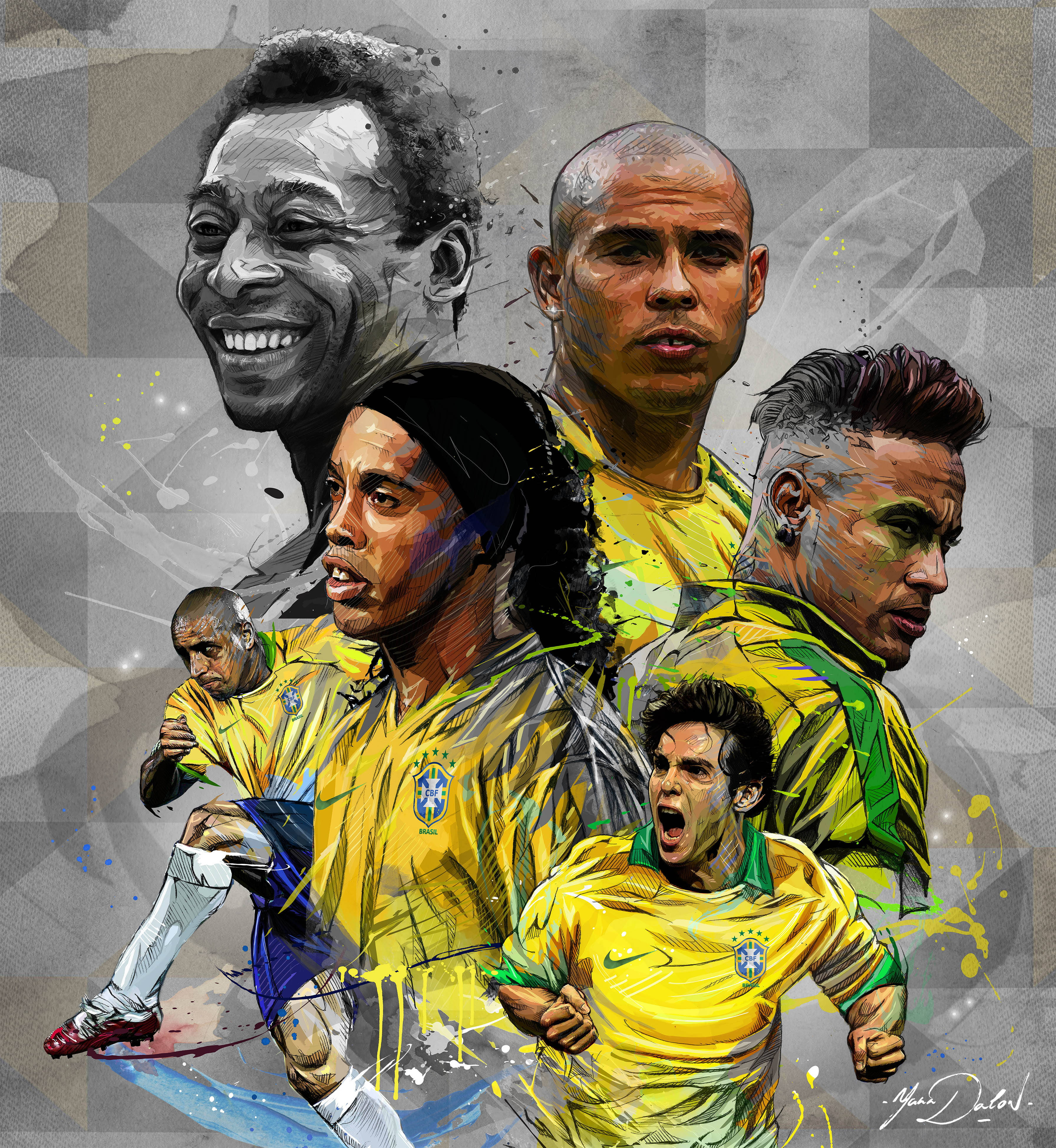 Brasiliens fodboldlandsholds Hall of Fame-spillere Wallpapers