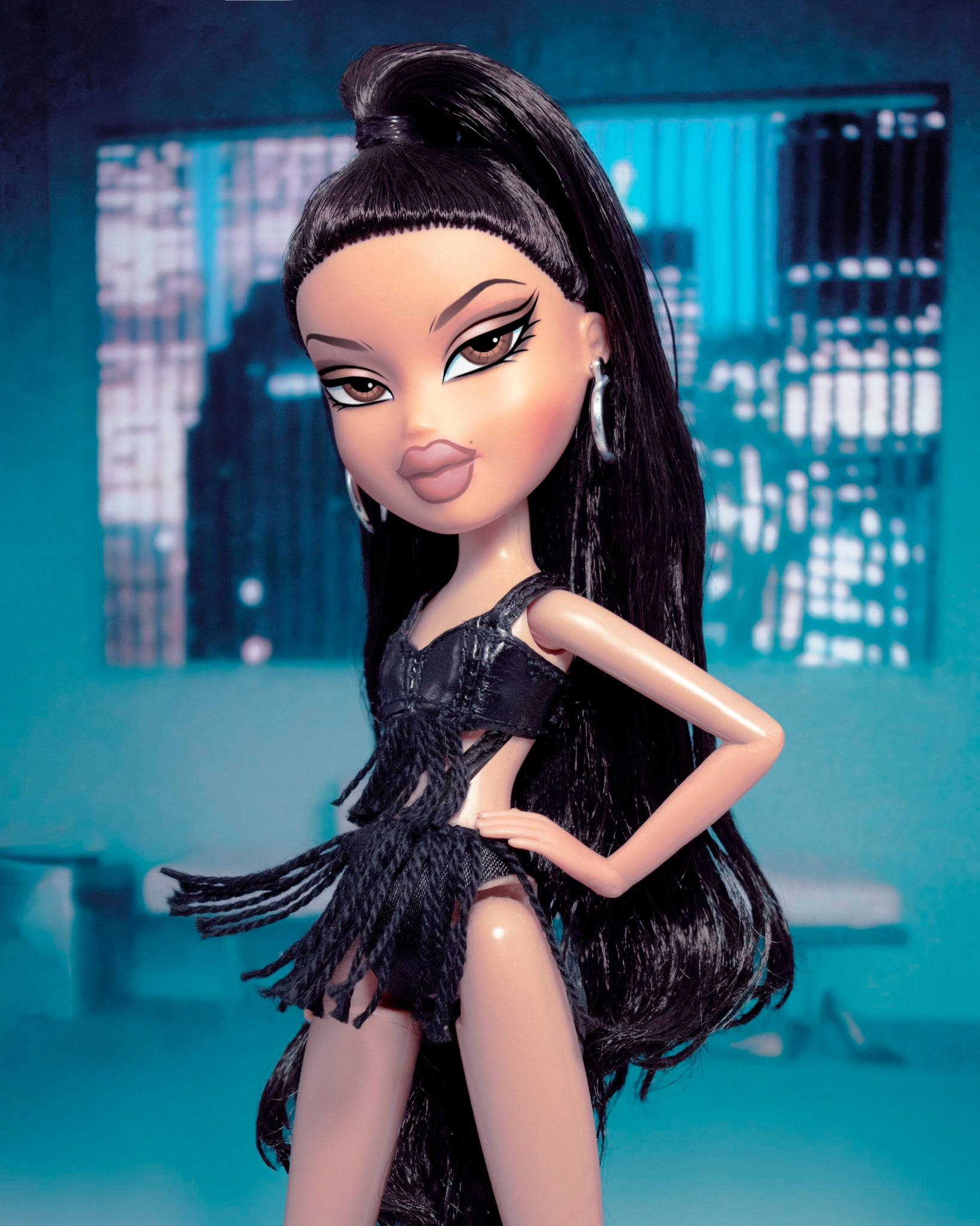 Bratz Aesthetic Supermodel i Sort Wallpapers