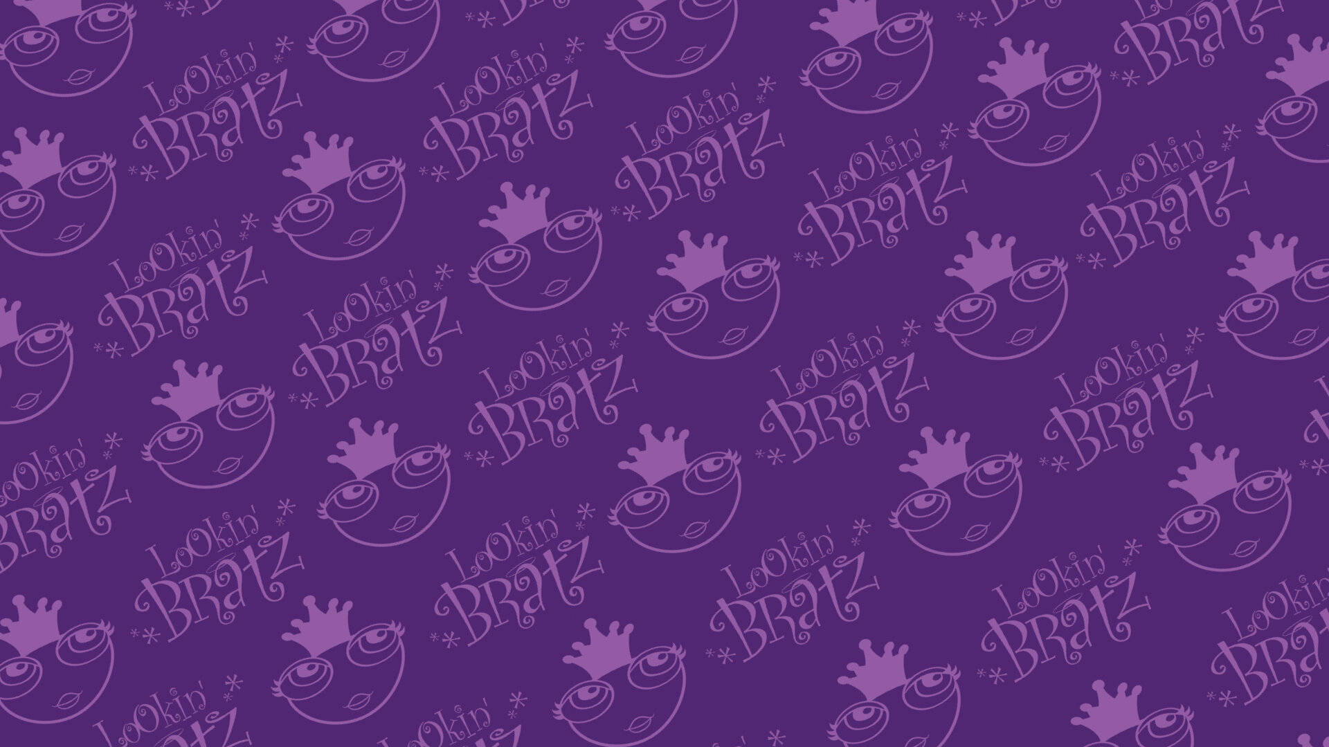 Bratz Aesthetic Lilla Mønster Wallpapers