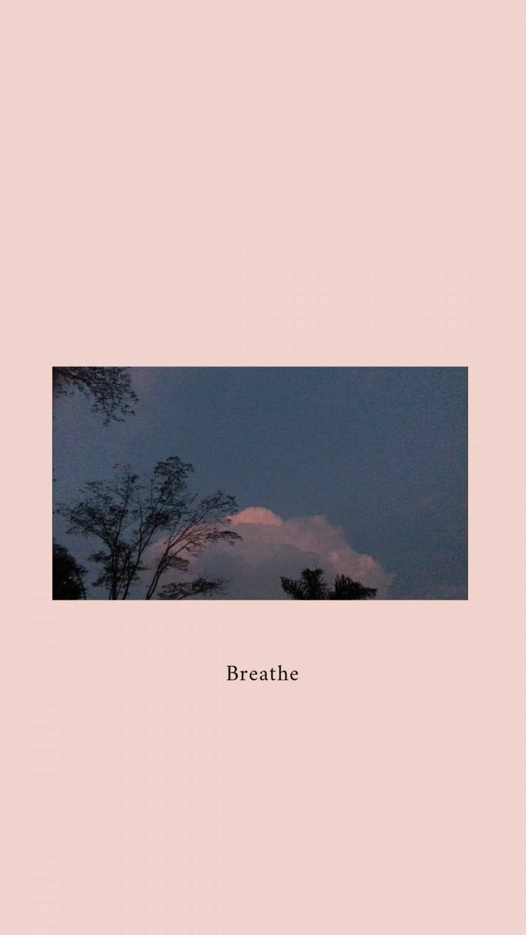 Breathe Æstetisk Pink iPhone XR Wallpapers