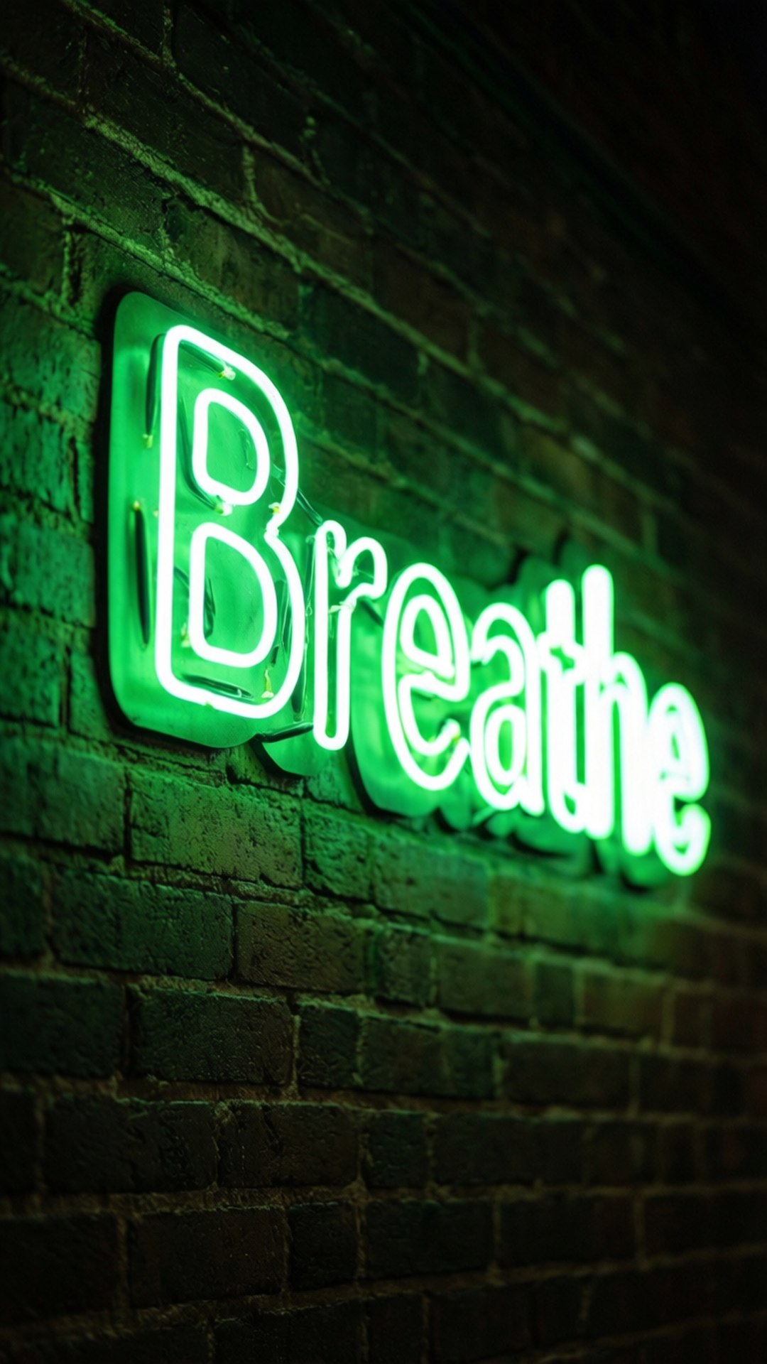 Breathe Neon Skilt Wallpapers