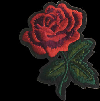 Broderet rød rose lap Wallpapers