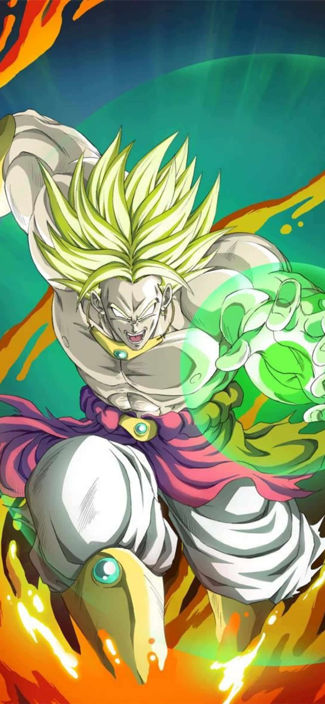 Broly iPhone Super Saiyan-energistråle Wallpapers