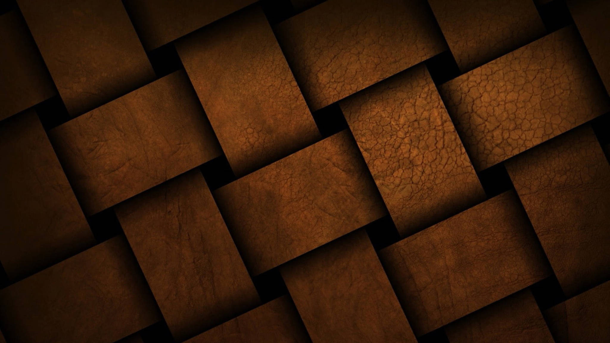 Brun vævet æstetisk mønster Wallpapers