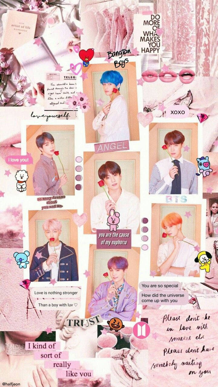BTS Aesthetic Medlemmer Med Rose Wallpapers