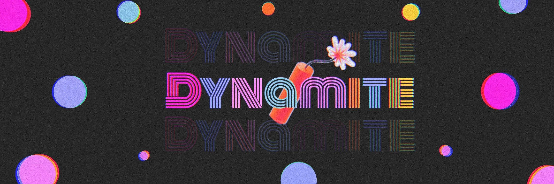 BTS Dynamite med blomst til bærbar Wallpapers