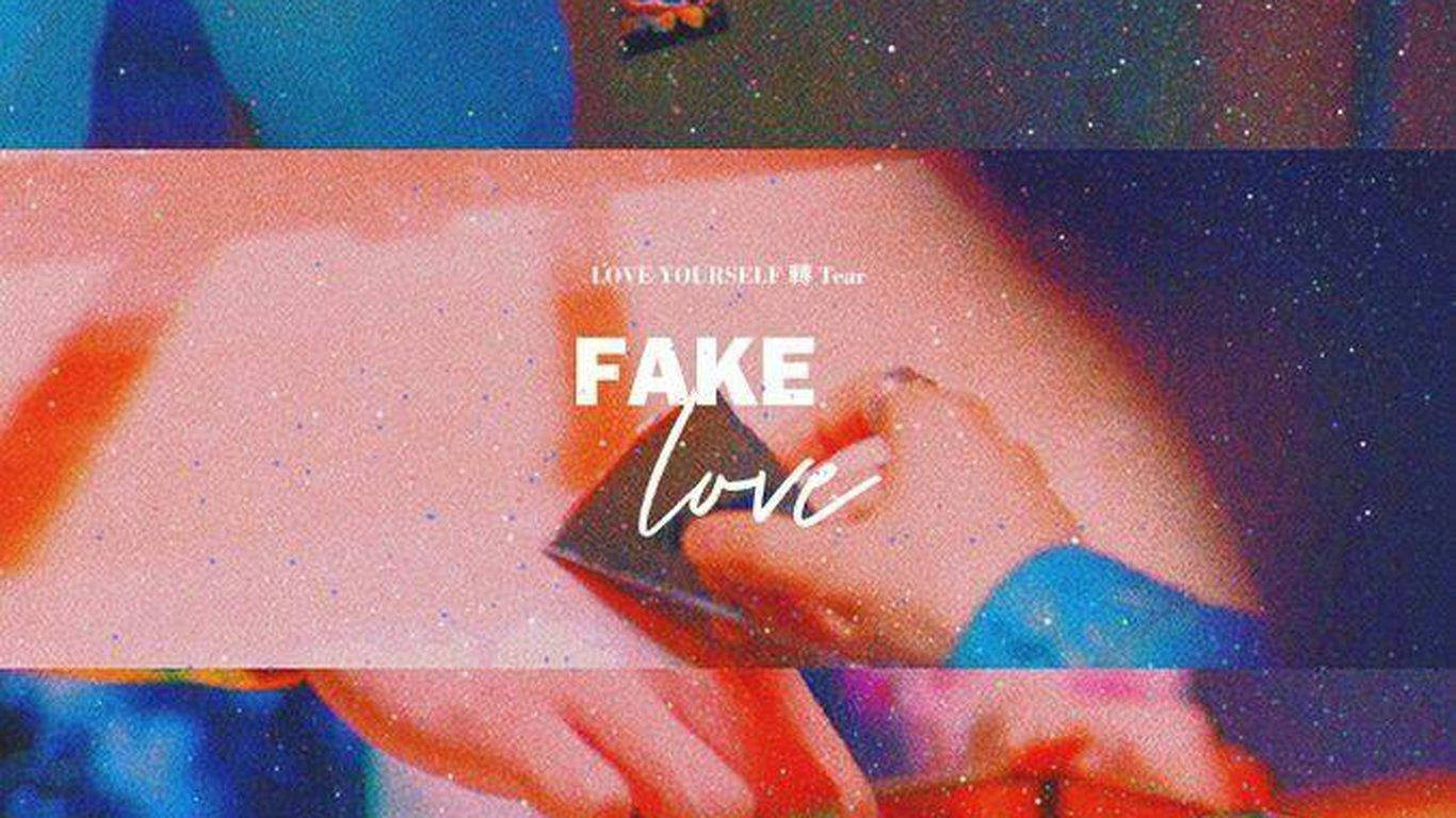 BTS Fake Love på kornet skud laptop Wallpapers