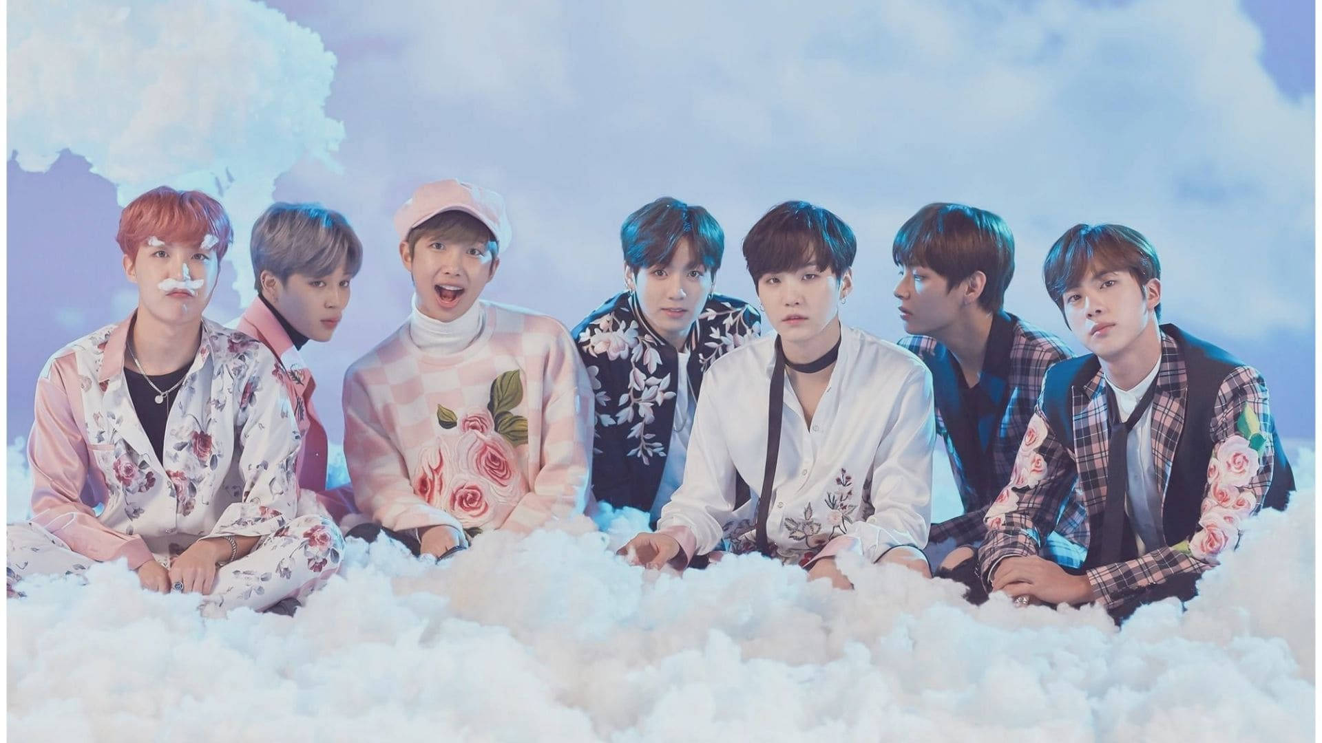 BTS Fake Snow Skrivebordsbaggrund Wallpapers