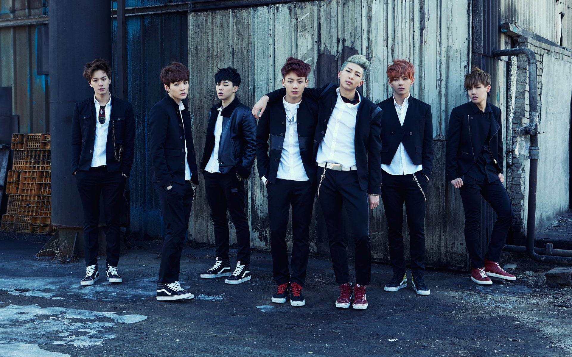 BTS Gruppe Foto Skool Luv Affair Wallpapers