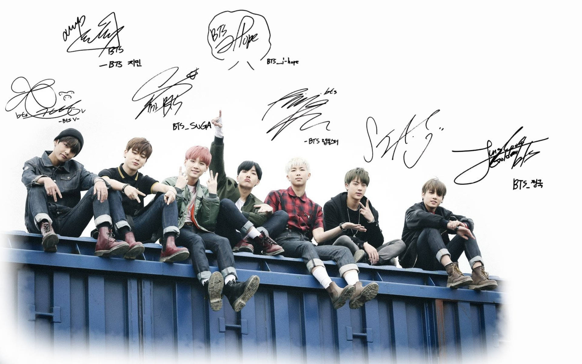 BTS Gruppeportræt 'Young Forever' Wallpapers