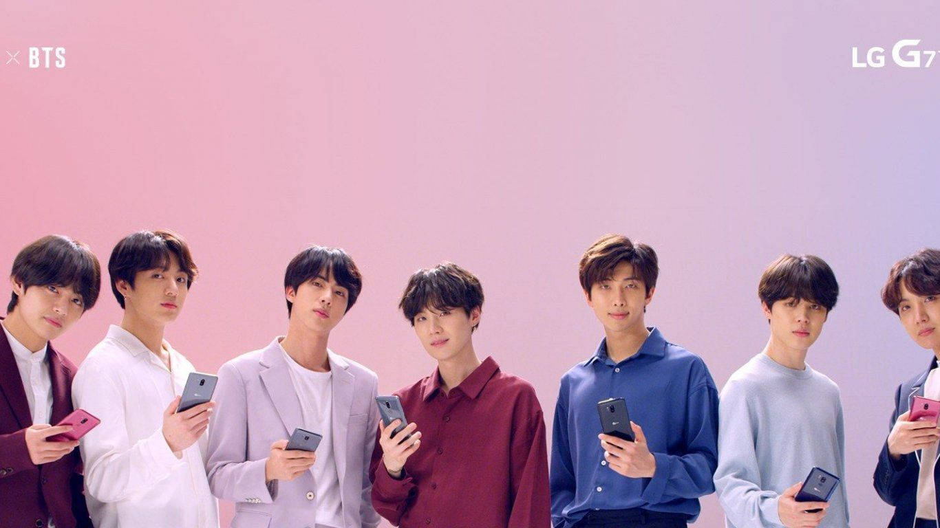 BTS holder LG-telefoner og bærbar Wallpapers