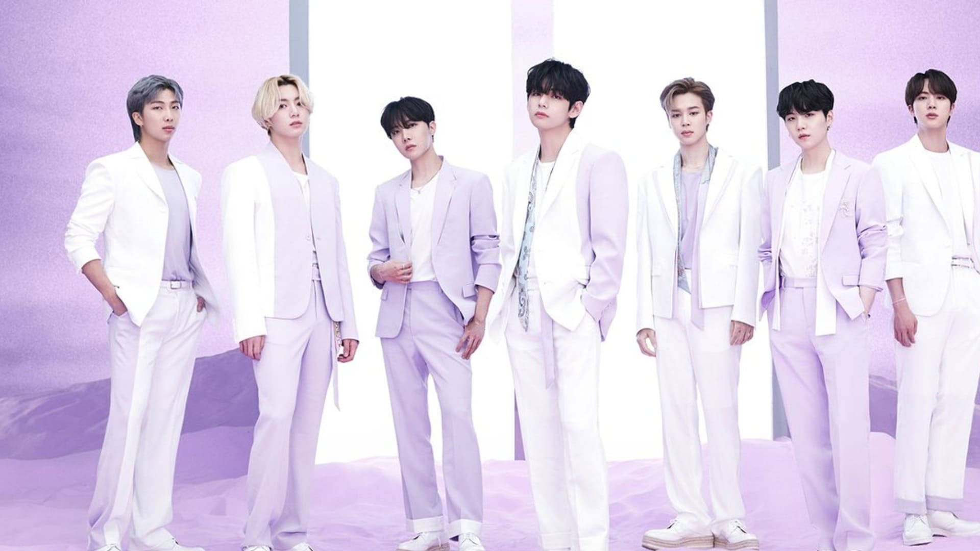 BTS K-Pop Pastel Lilla Wallpapers