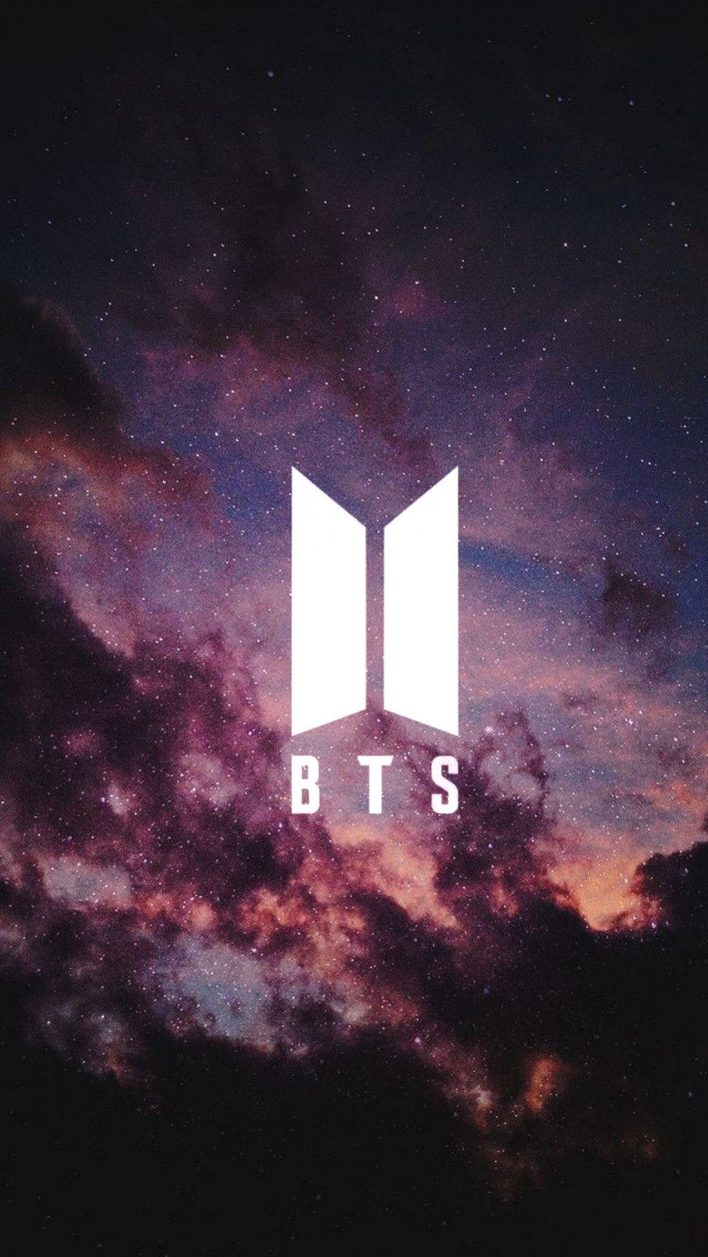 BTS Logo om natten Wallpapers