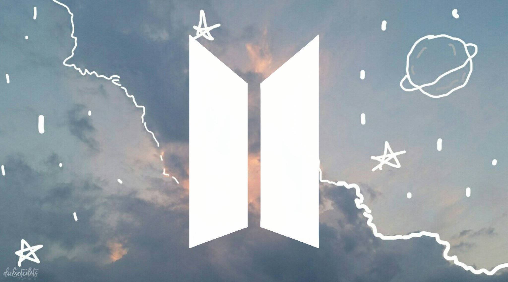 BTS Logo Sød Æstetik Wallpapers