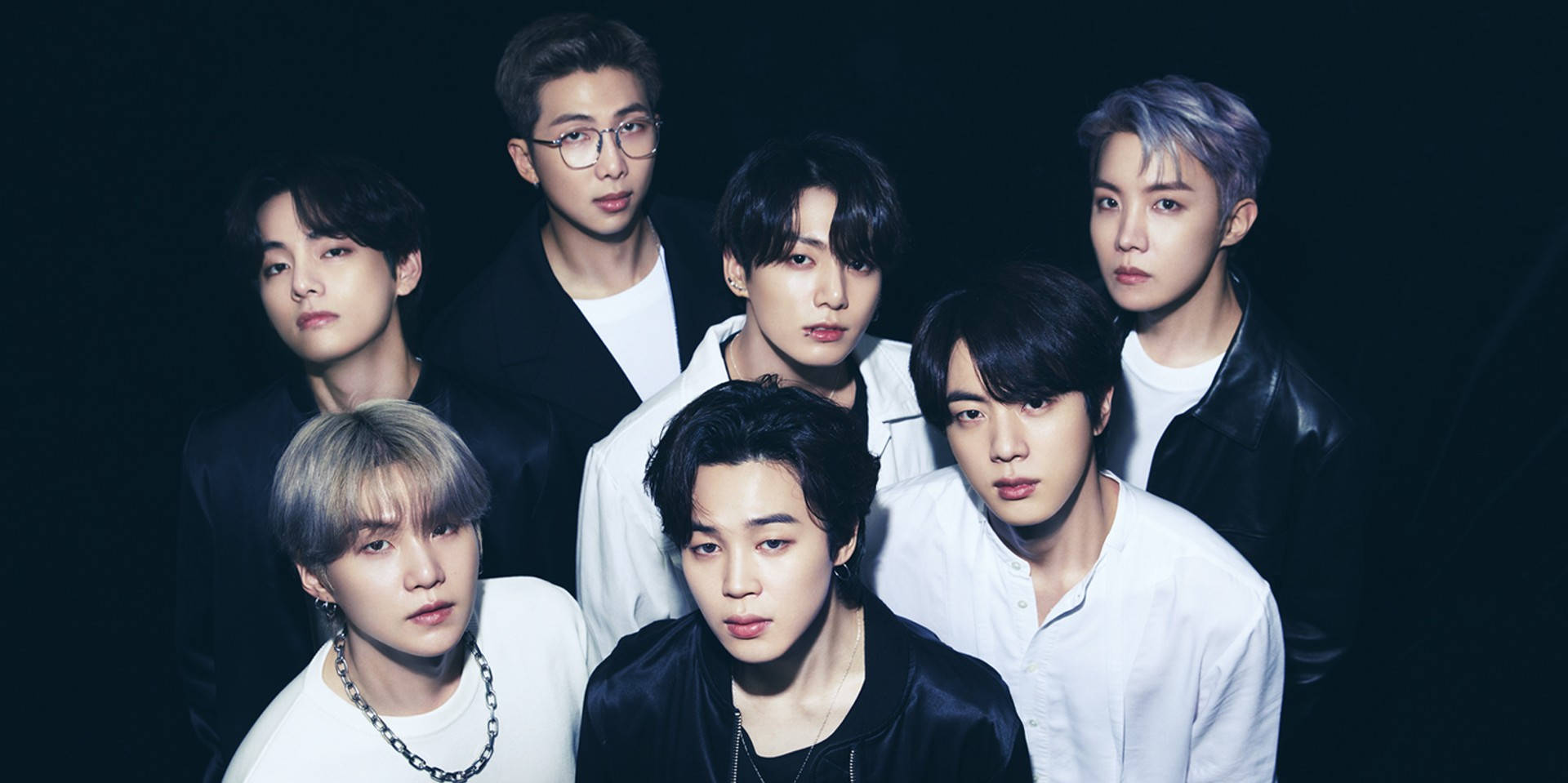 BTS Sort/Hvid Skrivebordsbaggrund Wallpapers