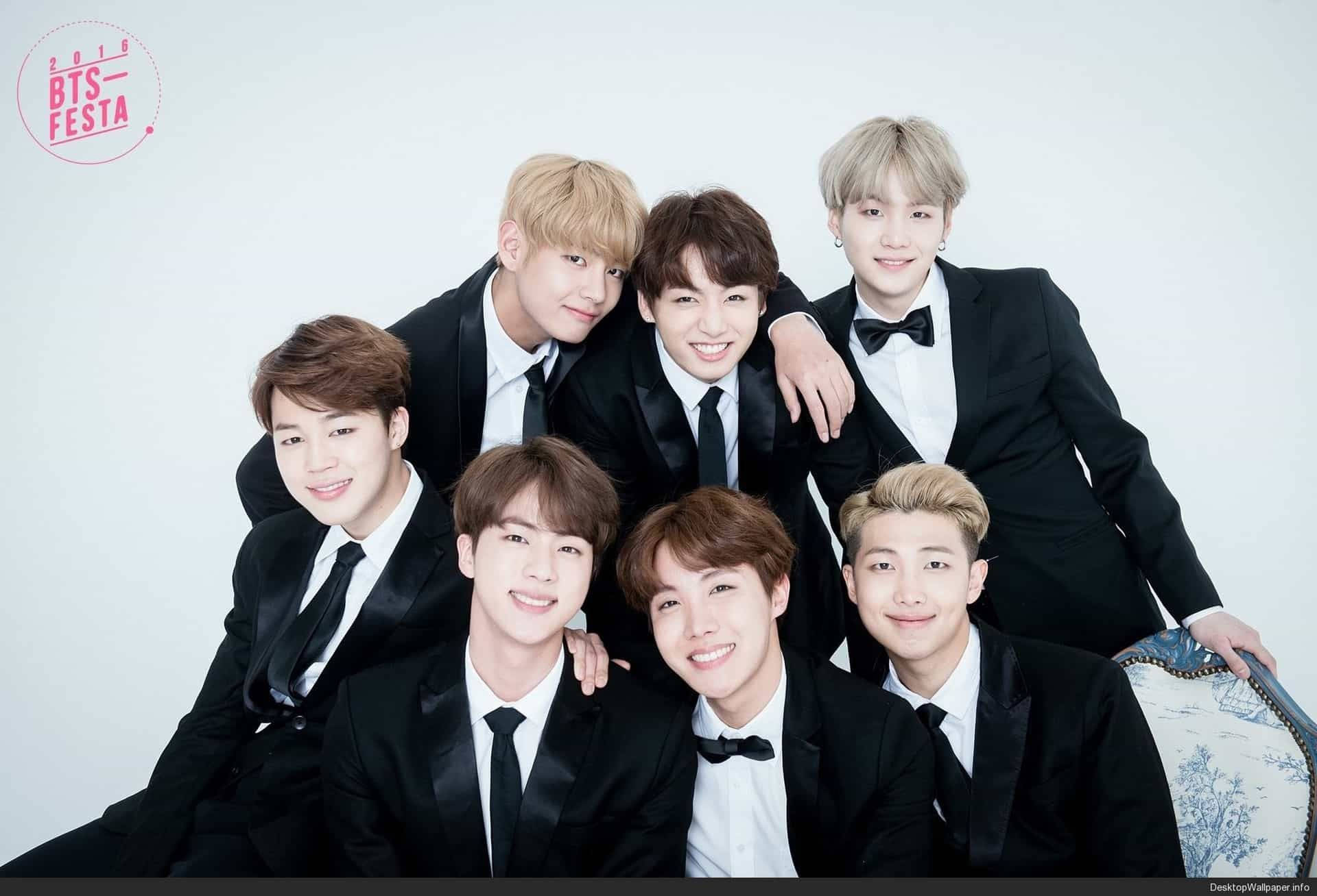 BTS Sort Jakkesæt 2020 Wallpapers