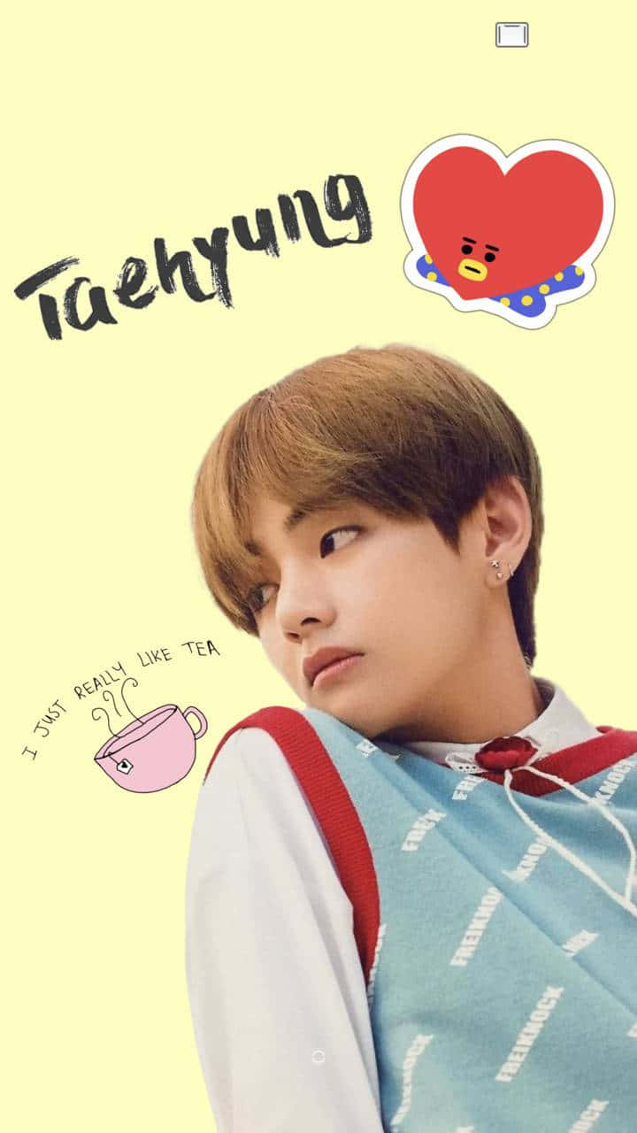 BTS V med et statement Wallpapers