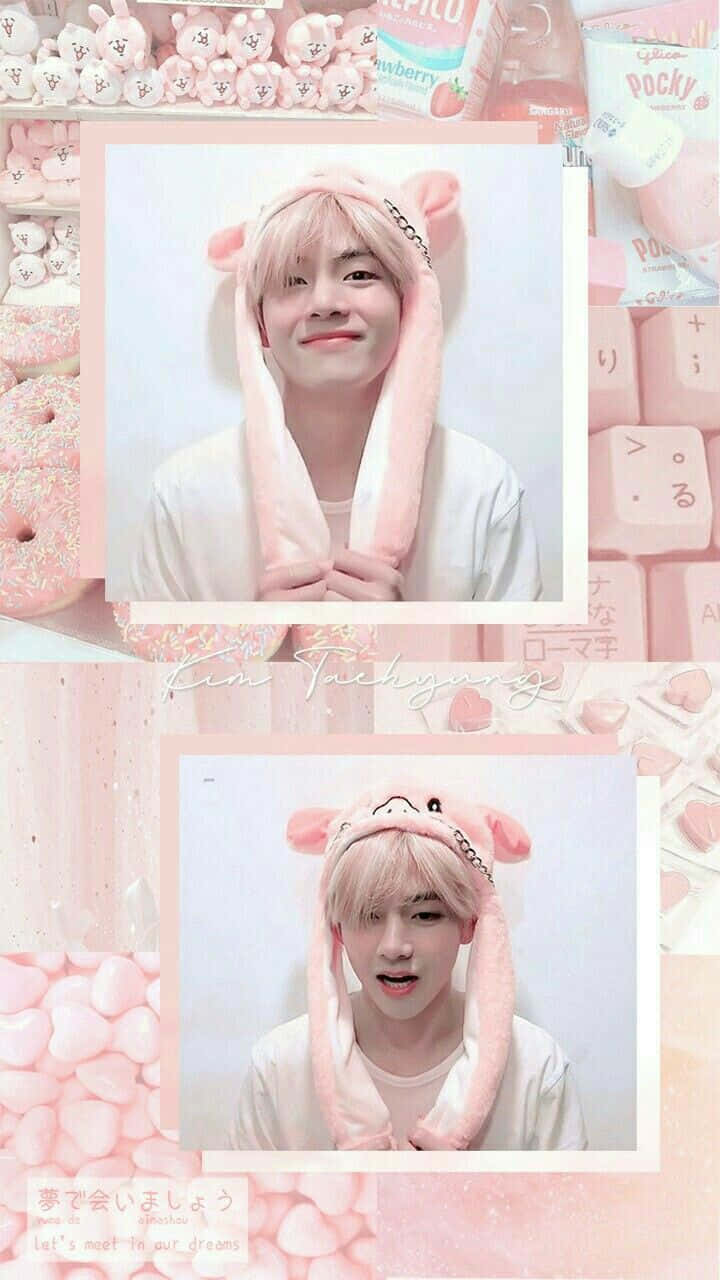 BTS V poserer til kameraet Wallpapers