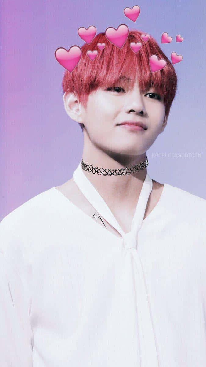 Bts V ser charmerende ud og poserer for kameraet Wallpapers