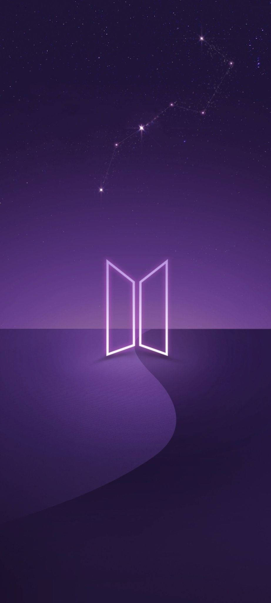 BTS Violet Logo Wallpapers