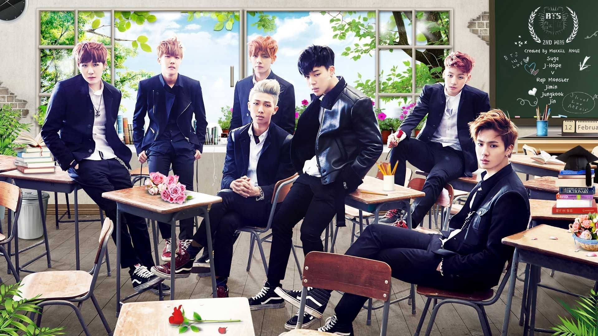 BTS - Voksende beundring for det bedste boyband Wallpapers