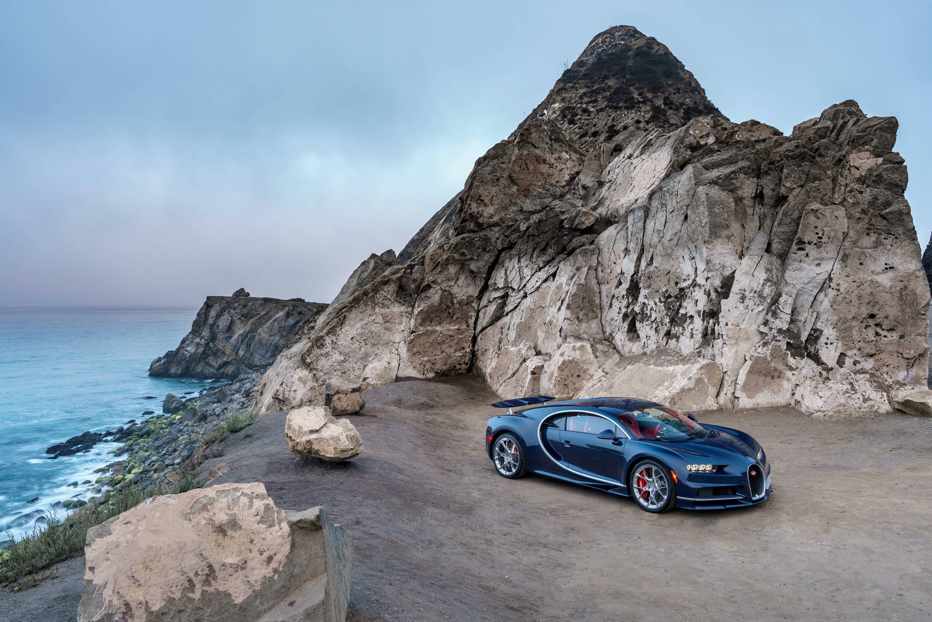 Bugatti Chiron ved kysten wallpaper — Bugatti Wallpapers