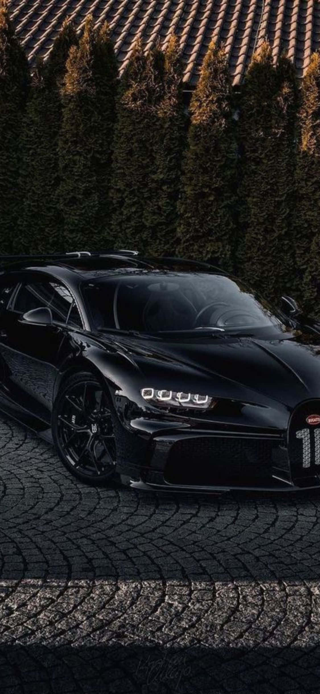 Bugatti Veyron fremvist på den nye iPhone Xs Wallpapers