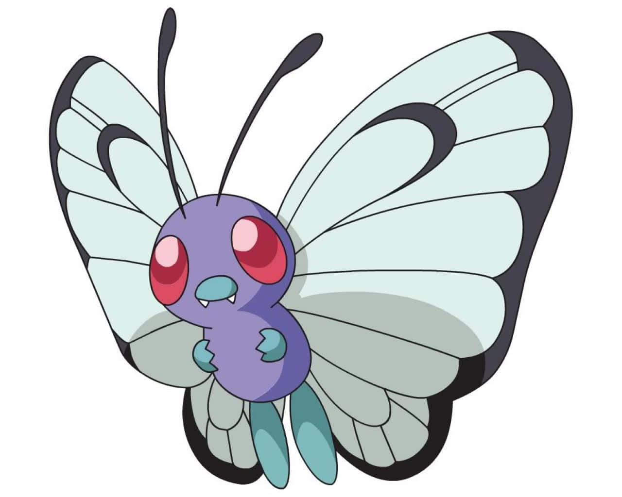 Butterfree Hvid Kunst Wallpapers
