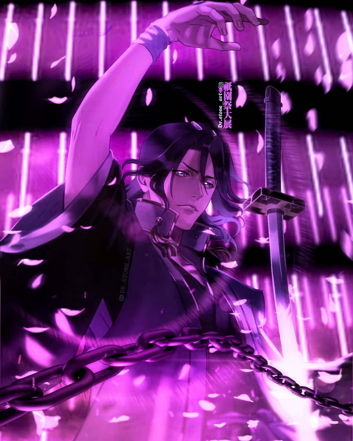 Byakuya Kuchiki som kaptajn for 6. division i Gotei 13 Wallpapers