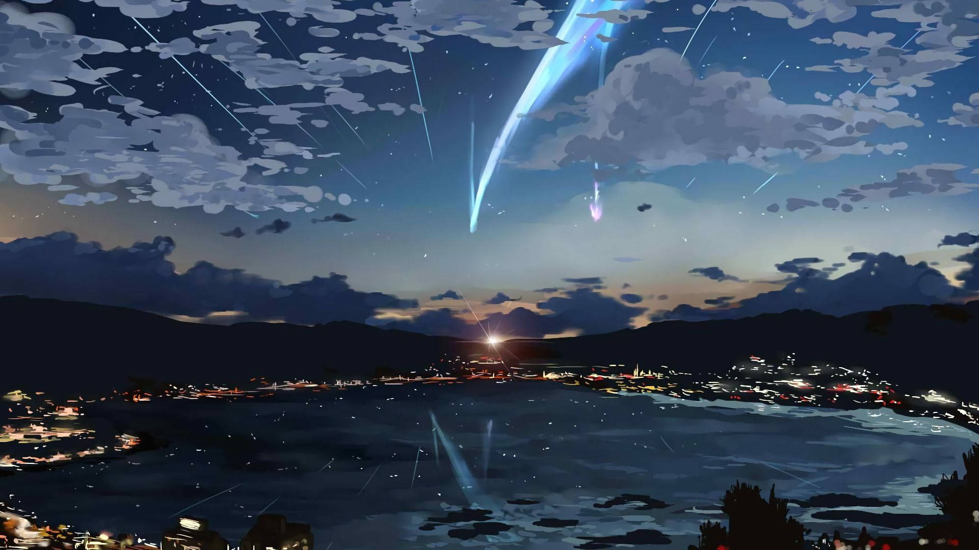 Bymotiv fra Your Name Anime-serien Wallpapers