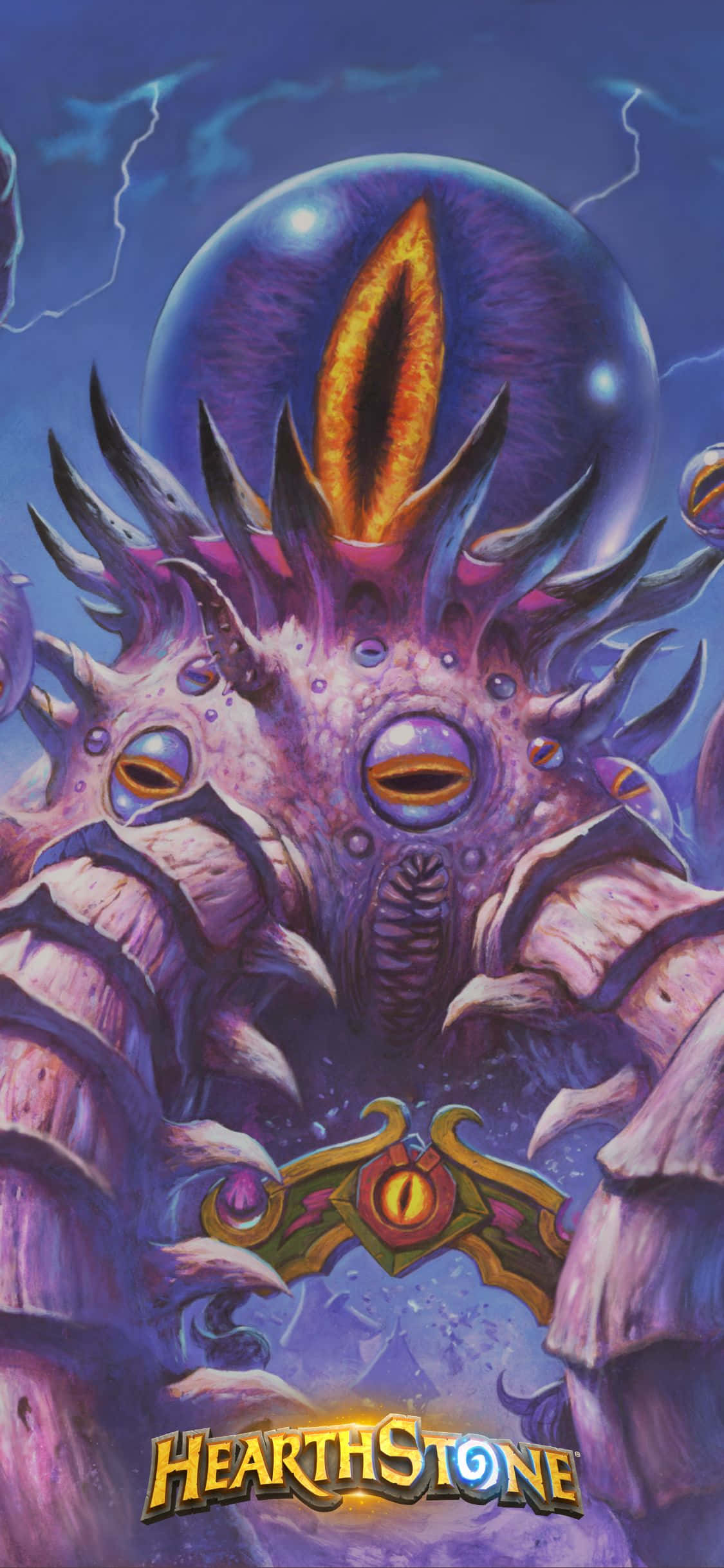 C'Thun the Shattered iPhone XS Hearthstone Baggrund Wallpapers