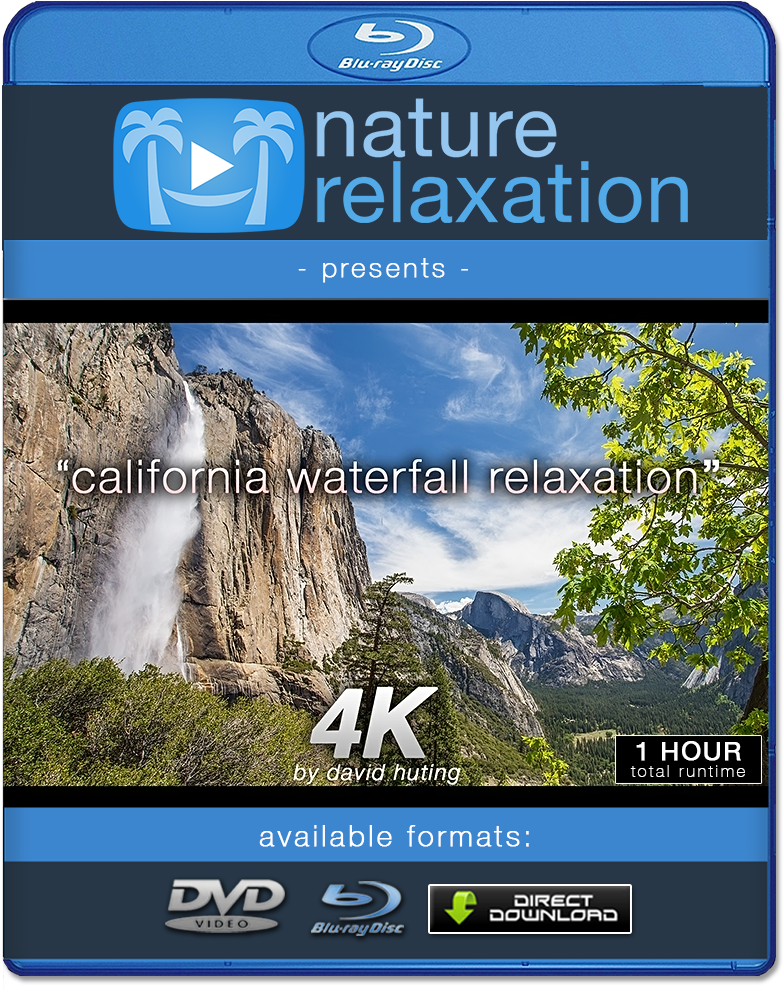 Californisk vandfald afslapning Blu-ray cover Wallpapers