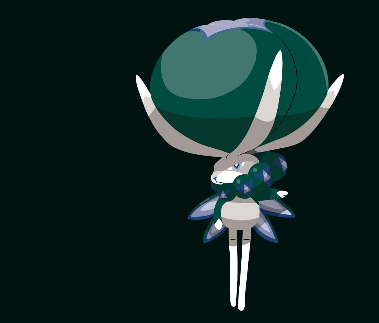 Calyrex Pokemon på sort baggrund Wallpapers