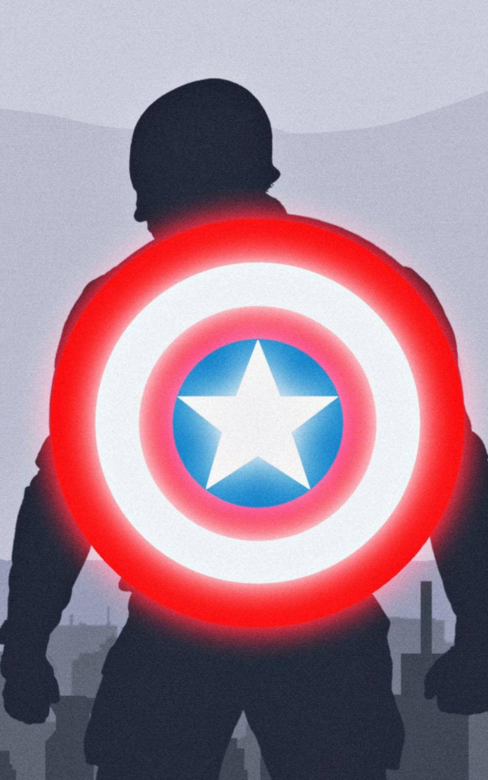 Captain America Mobil Glødende Skjold Wallpapers